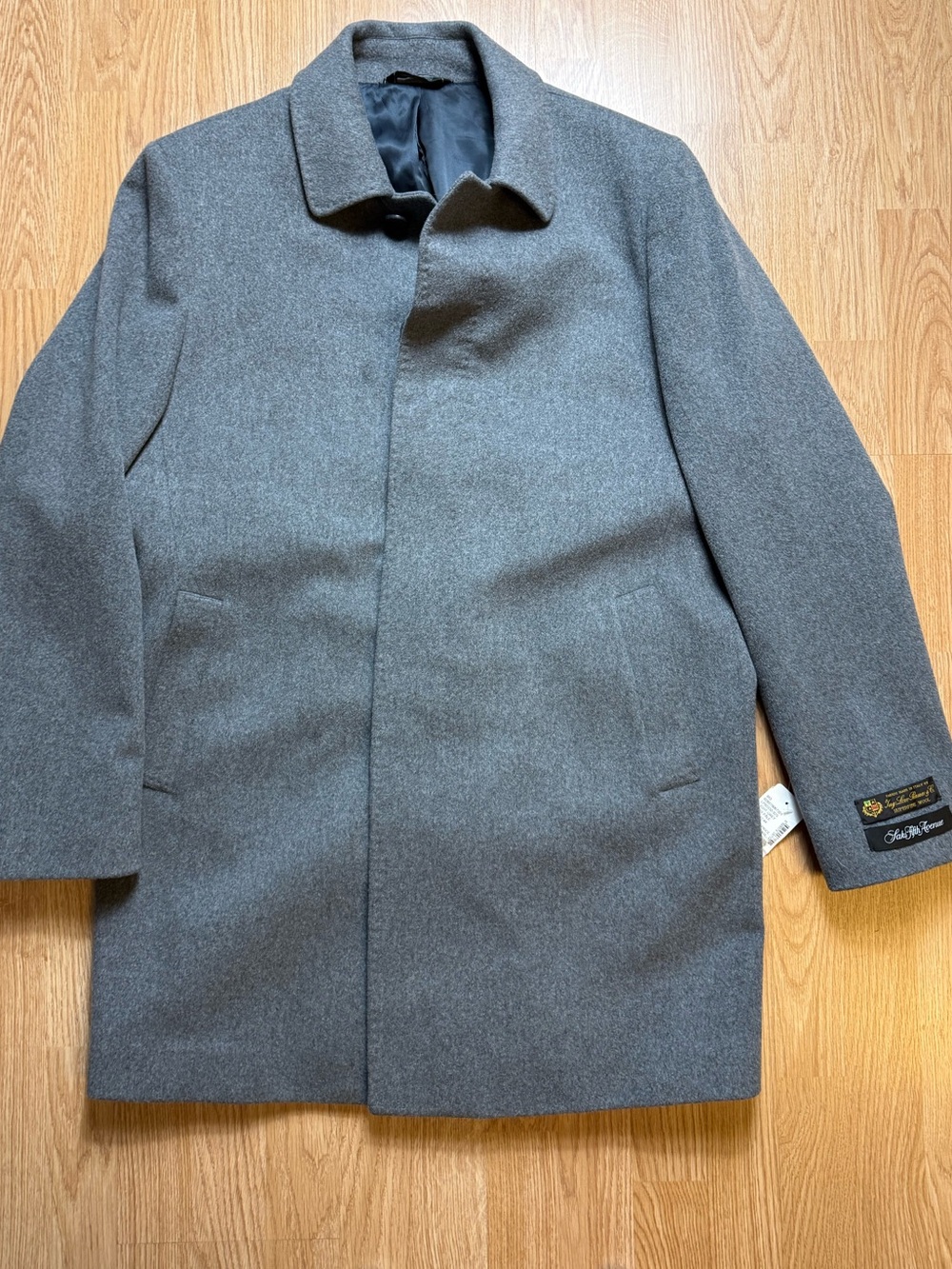 Loro Piana Gray Wool Pea Coat